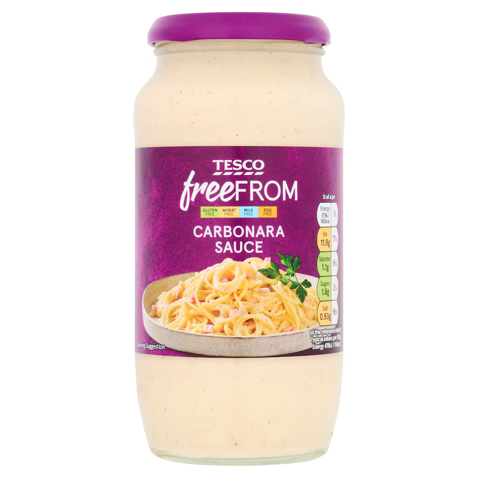 Tesco Free From Carbonara Sauce, 485g