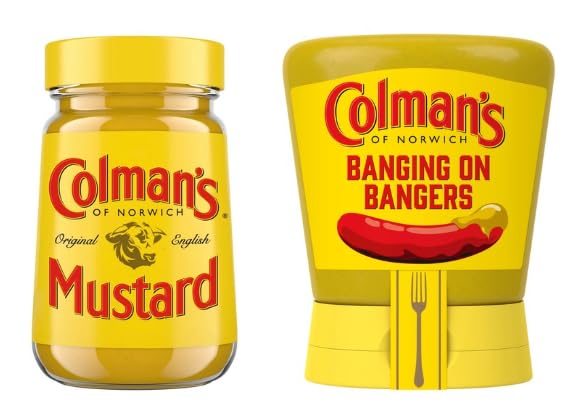 Colman's Original English Mustard and Banging on Bangers Condiment Set