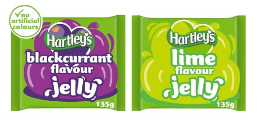 Hartley's Blackcurrant and Lime Flavour Jelly, No Artificial Colours, 135g