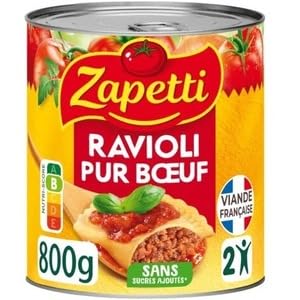 Zapetti Ravioli Pur Bœuf, 800g