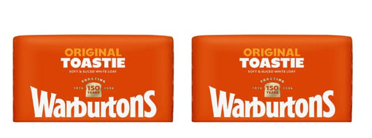Warburtons Original Toastie Soft & Sliced White Loaf, Pack of 2