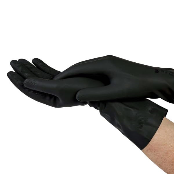 Spontex Tough Reusable Rubber Gloves Value Pack Medium Size +50% Stronger for Extra Protection Non-Slip Grip 6 Pairs