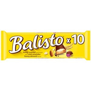Balisto Milk Chocolate, Honey & Almond - Pack of 10 Bars 180g