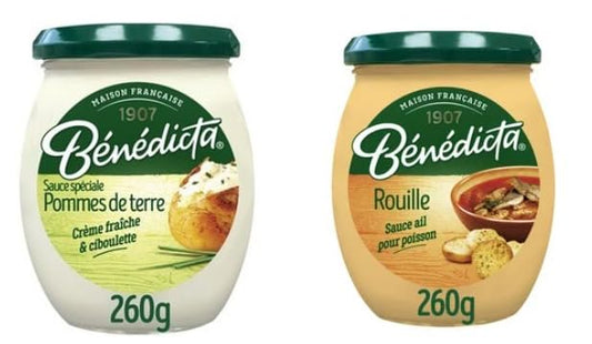 Bénédicta Sauce Spéciale Pommes de Terre & Rouille, French Sauces, 260g Each, Set of 2