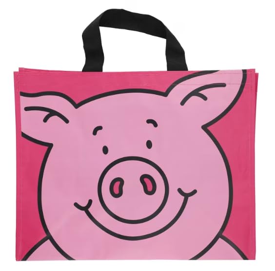 M&S Reusable Shopping Bag with Percy Pig Design