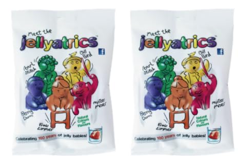 Jellyatrics Jelly Babies Sweets, 2 Pack