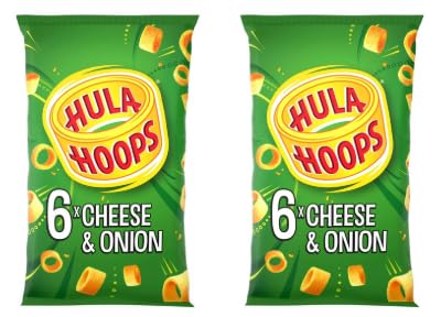 Hula Hoops Cheese & Onion Flavour Crisps - (Pack of 2)