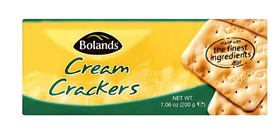 Bolands Cream Crackers, Made with the Finest Ingredients, 200g