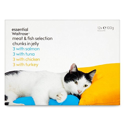 Waitrose Essential Meat & Fish Selection in Jelly, 12x100g
