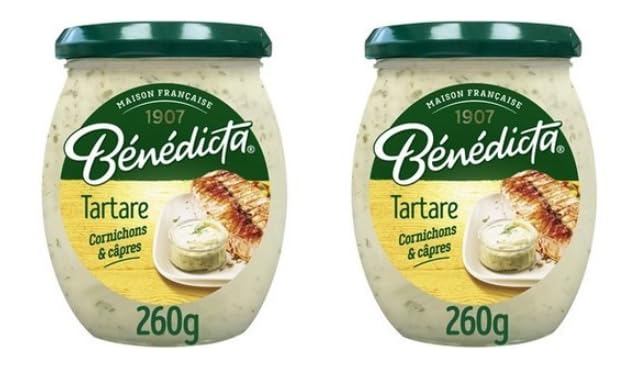 Bénédicta Tartare Sauce with Cornichons & Câpres, French Recipe - Pack of 2