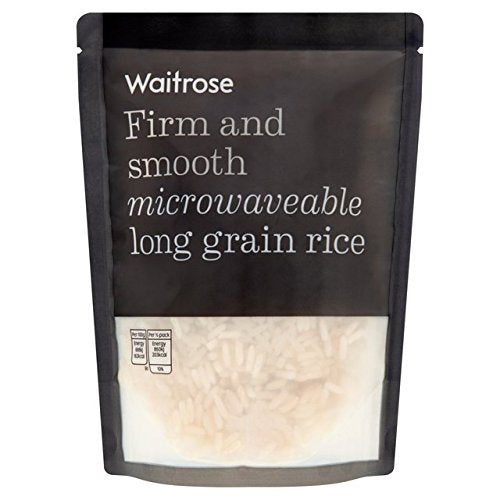Microwave Long Grain Rice Waitrose 250g