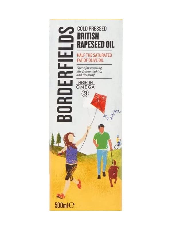 Borderfields Cold Pressed British Rapeseed Oil, 500 ml