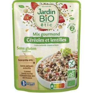 Jardin Bio Cereals and Cooked Lentils (Gluten Free) 250g