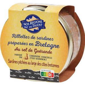 Nos Regions Rillettes De Sardine 125g