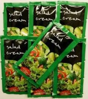 Salad Cream Single Serve Sachets, Portion Control Condiment Packets, 50 Sachets