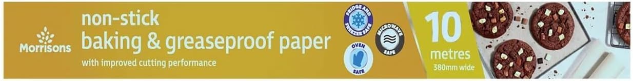 Morrisons Non Stick and Baking Greaseproof Paper 380mm x 10m