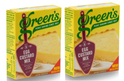 Green's Egg Custard Mix, Home Baking, 2 Pack