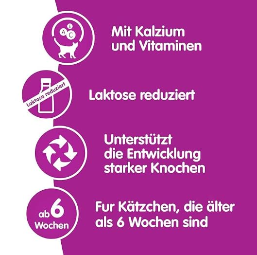 whiskas Cat milk lactose and fat reduced, 6 x 200 ml.
