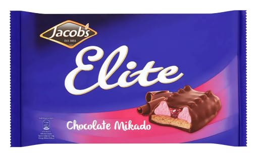 Jacobs Elite Chocolate Mikado, Milk Chocolate Biscuit Bar, 200g