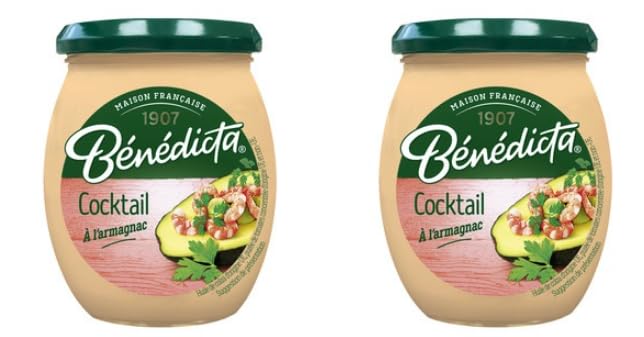 Bénédicta Cocktail Sauce à l'Armagnac, French Maison Française Recipe - Pack of 2