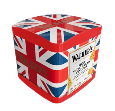 WALKER'S Mini Shortbread Fingers - Union Jack Tin, 100g