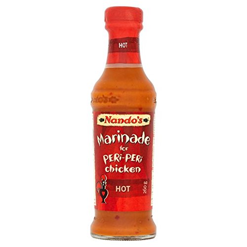 Nando's Lovers Peri-Peri Sauces and Marinades Gift Set 125ml Medium, Hot and Garlic Sauce + 262ml Medium and Hot Marinades