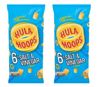 Hula Hoops Salt & Vinegar Flavour Crisps - (Pack of 2)