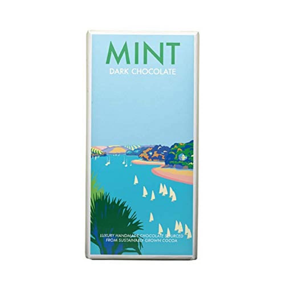 KERNOW CHOCOLATE Becky Bettesworth Mint Dark Chocolate Bar 100g