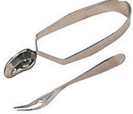 Zodiac Snail Tong & Fork Set