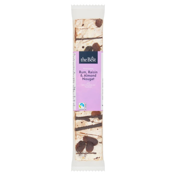 Morrisons The Best Rum Raisin Nougat, 100g