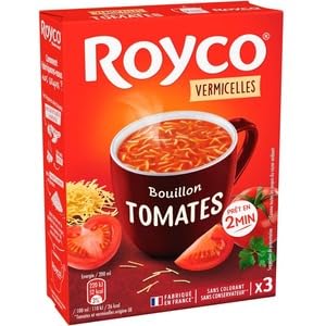 ROYCO Vermicelles Bouillon Tomates Instant Soup, 3 Servings
