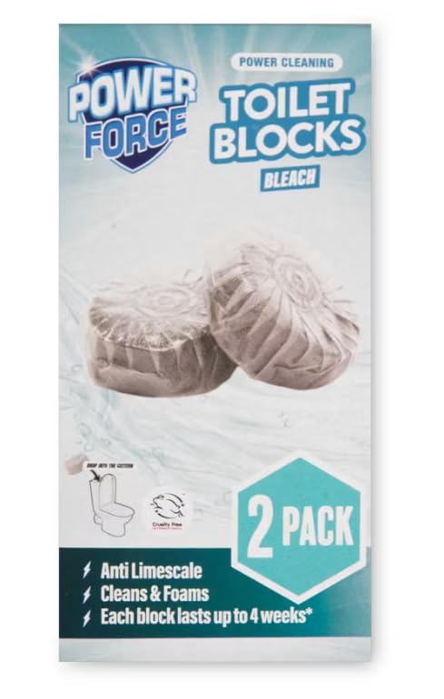 Power Force Bleach Toilet Block, 2 per pack (Pack of 2)