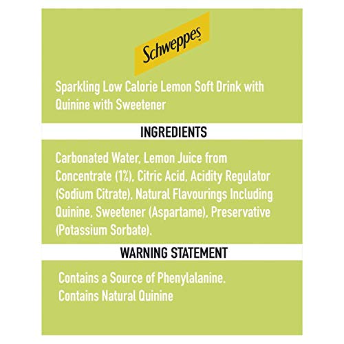 Schweppes Slimline Indian Tonic Water with Lemon Zest 1 Litre