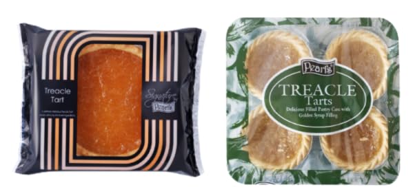 Pearls Treacle Tarts, Delicious Filled Pastry Case with Golden Syrup Filling