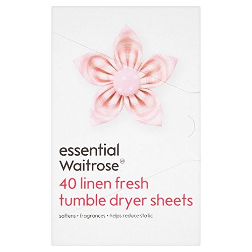 WAITROSE Essential Fresh Tumble Dryer Sheets 40 per pack