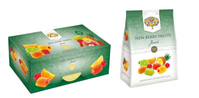 New Berry Fruits Jewels Assorted Soft Centred Fruit Jellies, Multipack
