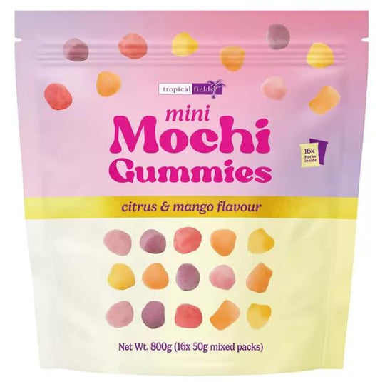 Tropical Fields Mini Mochi Gummies 800g, 16 x 50g