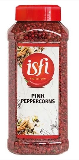 Isfi Professional Pink Peppercorns 250g Catering Size Whole Pink Berries Gourmet Spice for Cooking Seasoning Sauces Rubs Garnishes Professional Kitchen Bulk Pack