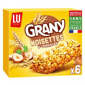 LU Grany Noisettes Cereal Bars, 5 Cereals, No Preservatives or Colouring