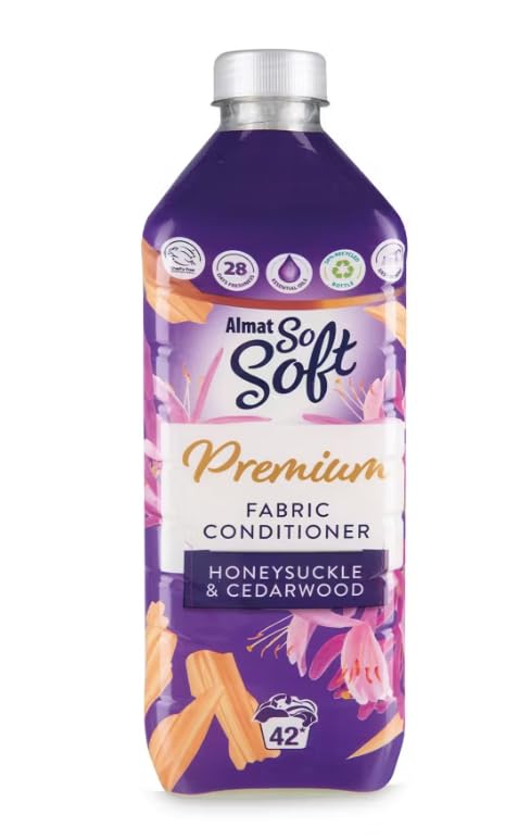 Almat So Soft Premium Fabric Conditioner Honeysuckle & Cedarwood 1.05L (Pack of 2)