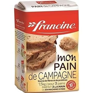 Francine Mon Pain de Campagne Bread Mix, Source of Fibre and Protein, 1.5kg for 3 Loaves