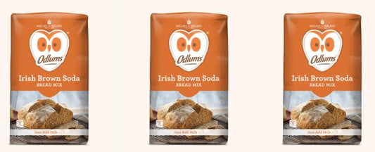 Odlums Irish Brown Soda Bread Mix, Just Add Milk, Easy Bake - Pack of 3