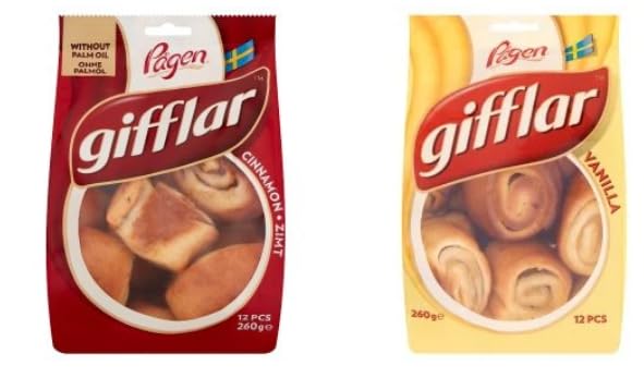 Pågen Gifflar Cinnamon Rolls & Vanilla Rolls, Swedish Pastry