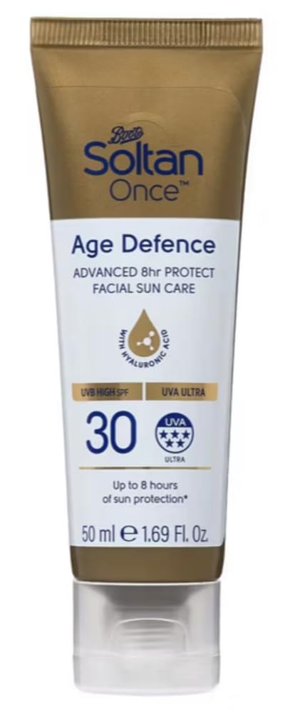 Soltan Once Age Defence Advanced 8hr Protect Facial Sun Care SPF30 – 50ml