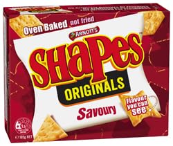 Arnotts Shapes Originals Savoury Crackers, Oven Baked, 185g
