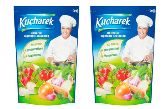 Kucharek Universal Vegetable Seasoning, No Added Preservatives or Flavourings, Pack of 2