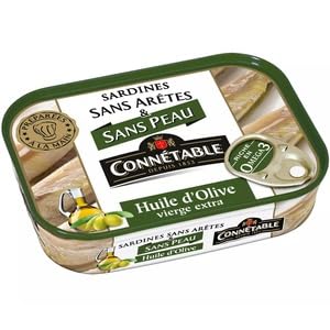 Connetable Skinless Boneless Sardines in Olive Oil 140g