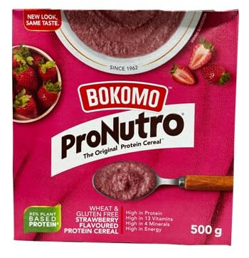 Bokomo ProNutro® Strawberry Flavoured Protein Cereal, Wheat & Gluten Free, 500g