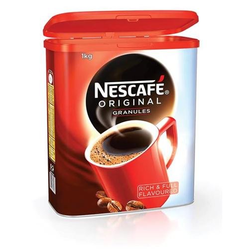 Nescafe Original Instant Coffee Granules Tin 1kg Ref 12079950 123315 Instant Robusta Beans Premium Coffee for Home and Office – Perfect for Coffee Lovers - Rich Aroma and Smooth Taste