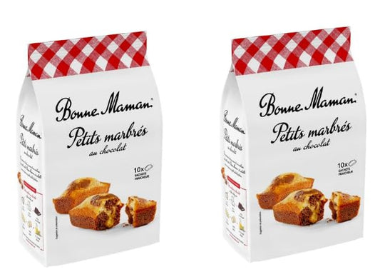 Bonne Maman Petits Marbrés au Chocolat, Marble Cake - Pack of 2